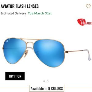 Ray Ban Aviator Flash Lenses - Polarized